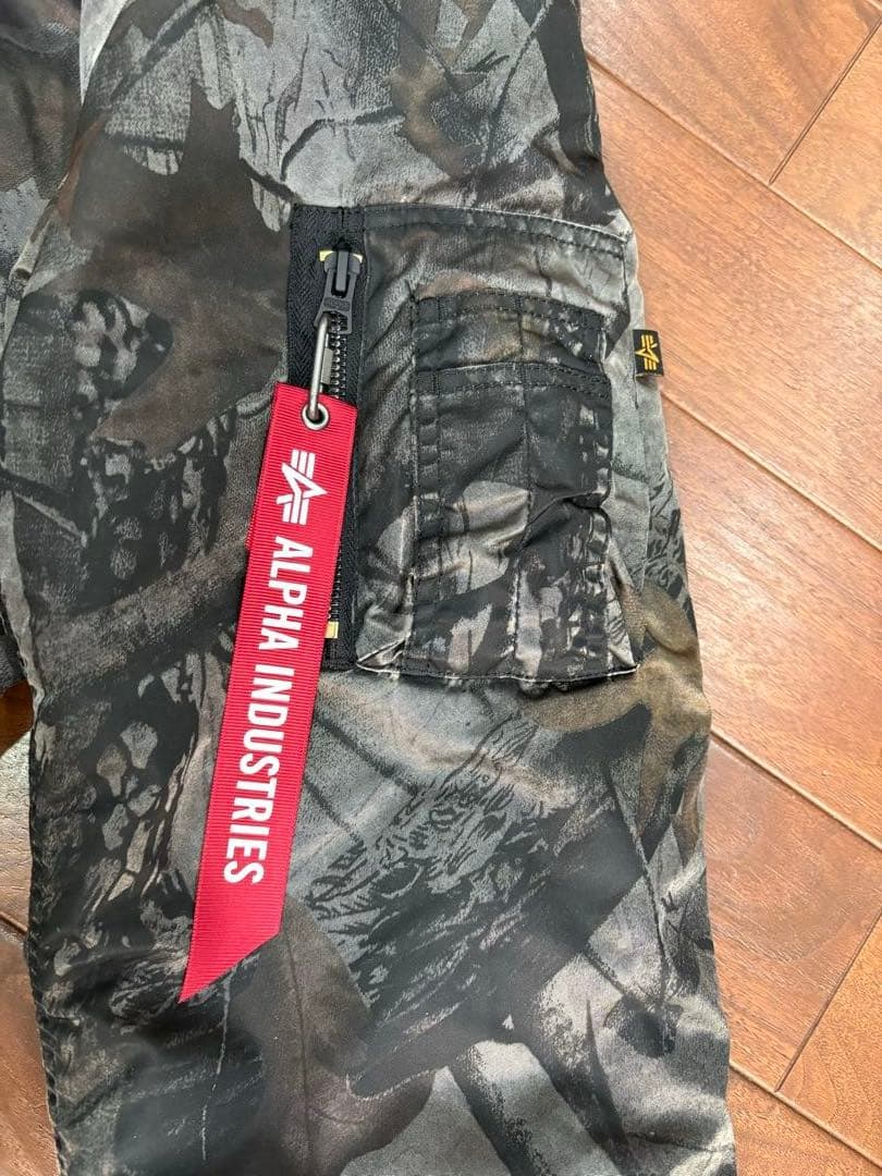 ALPHA INDUSTRIES MA-1 迷彩フライトジャケット　カモフラ　M