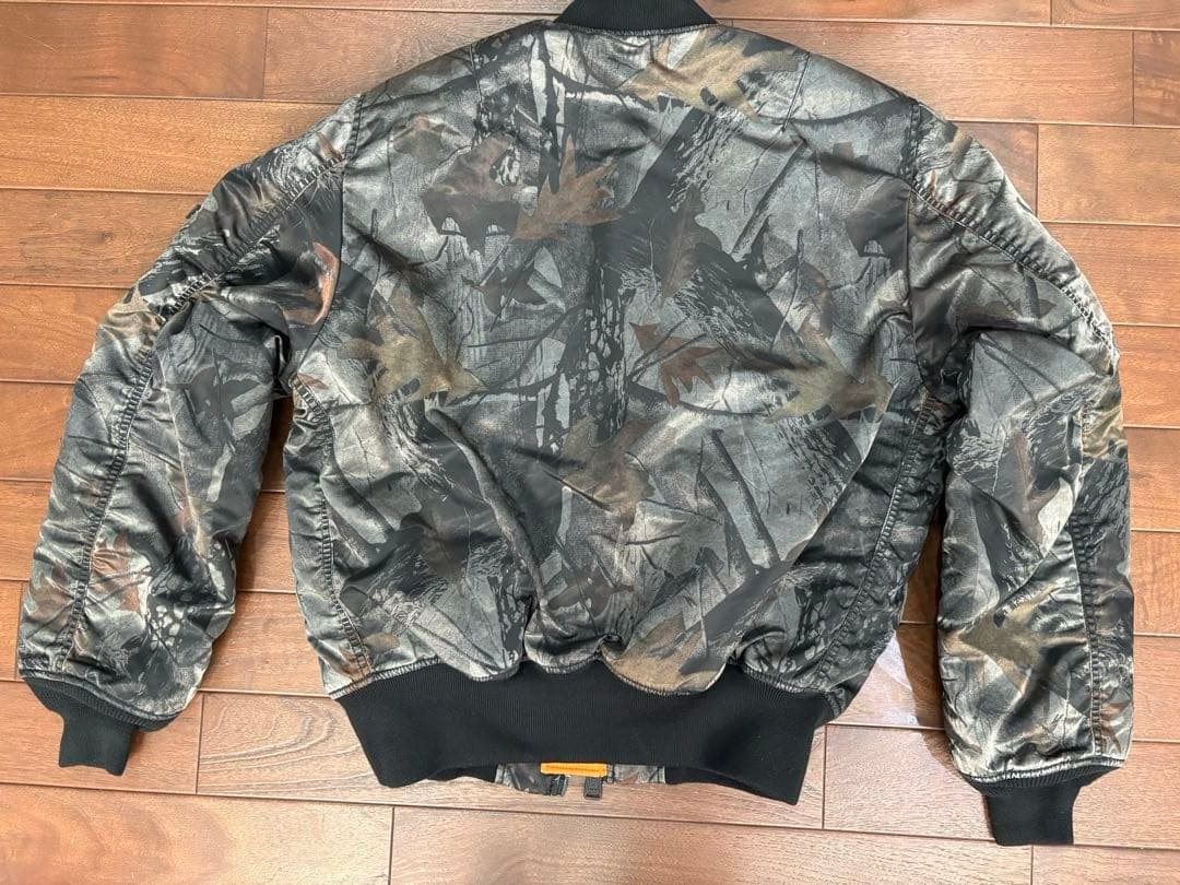 ALPHA INDUSTRIES MA-1 迷彩フライトジャケット　カモフラ　M