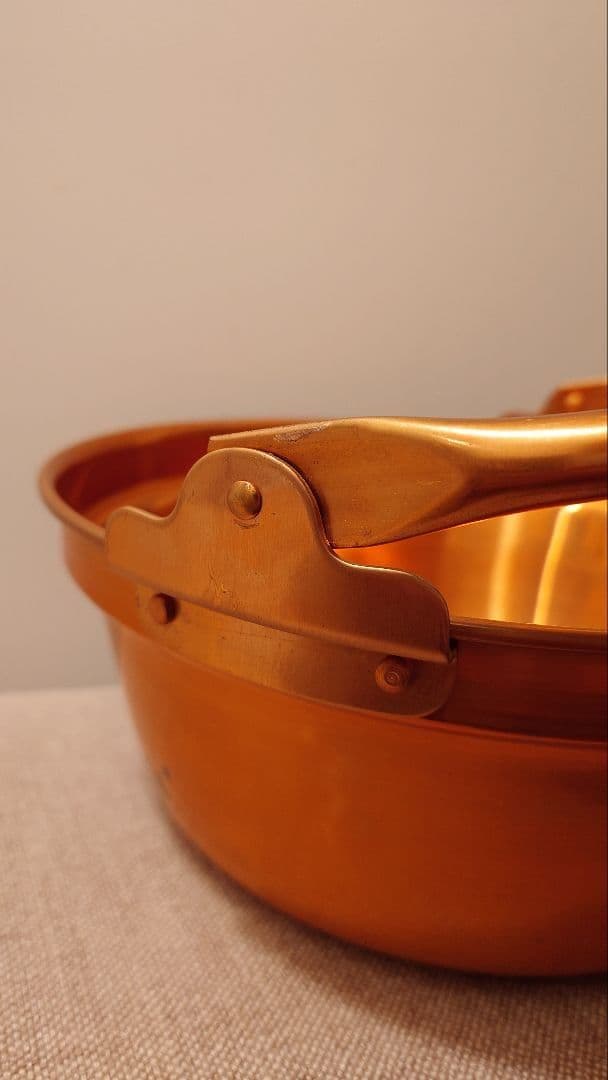 純銅製 銅鍋 山菜鍋 30型 送料込み