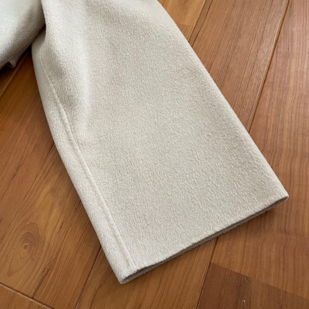 ギャルリーヴィー ウールダブルフェイス カラーレス トレンチコート