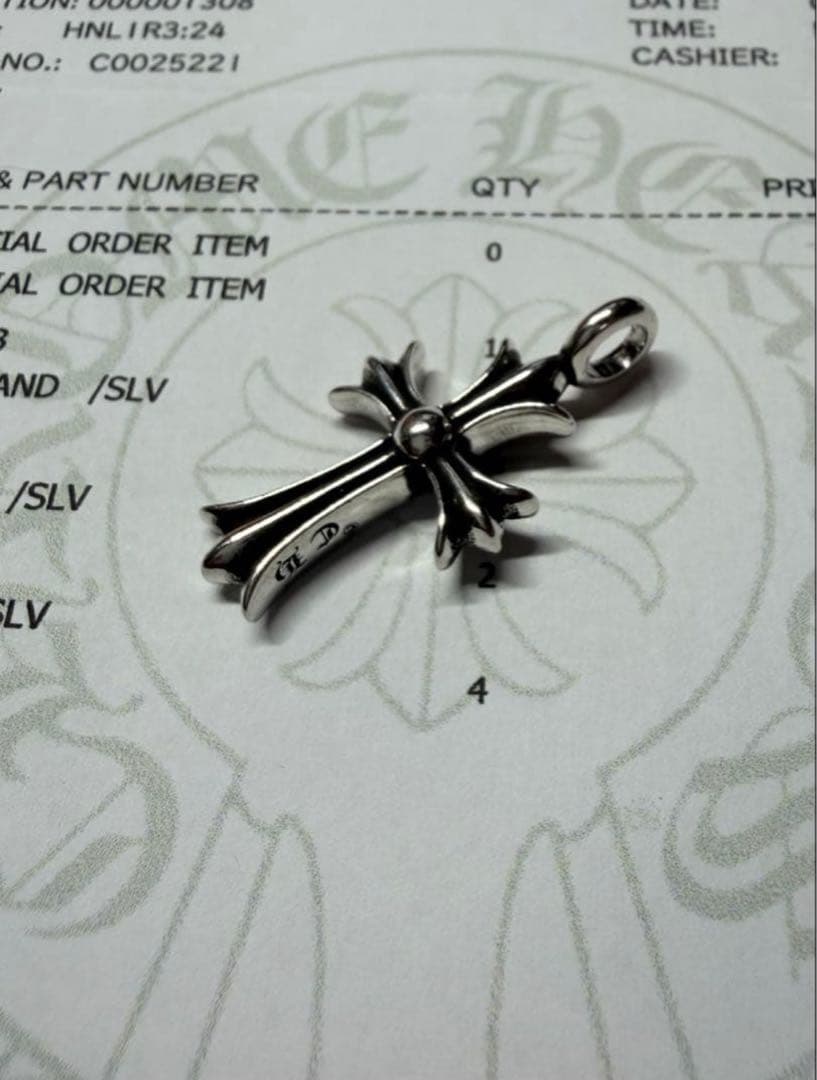 ま*ゃ様 クロムハーツ　タイニーファット　チャーム　ペンダント　天然パヴェ　イン