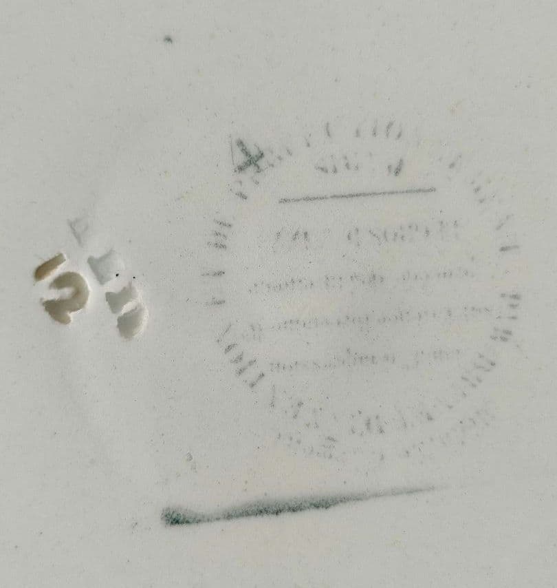 希少　美品　クレイユ　グリザイユ　オクトゴナル　フランスアンティーク