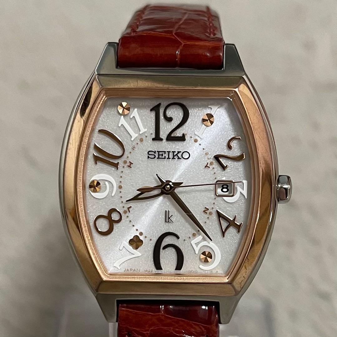【電波ソーラー　美品】SEIKO　セイコー　レディース　1B22-0BC0