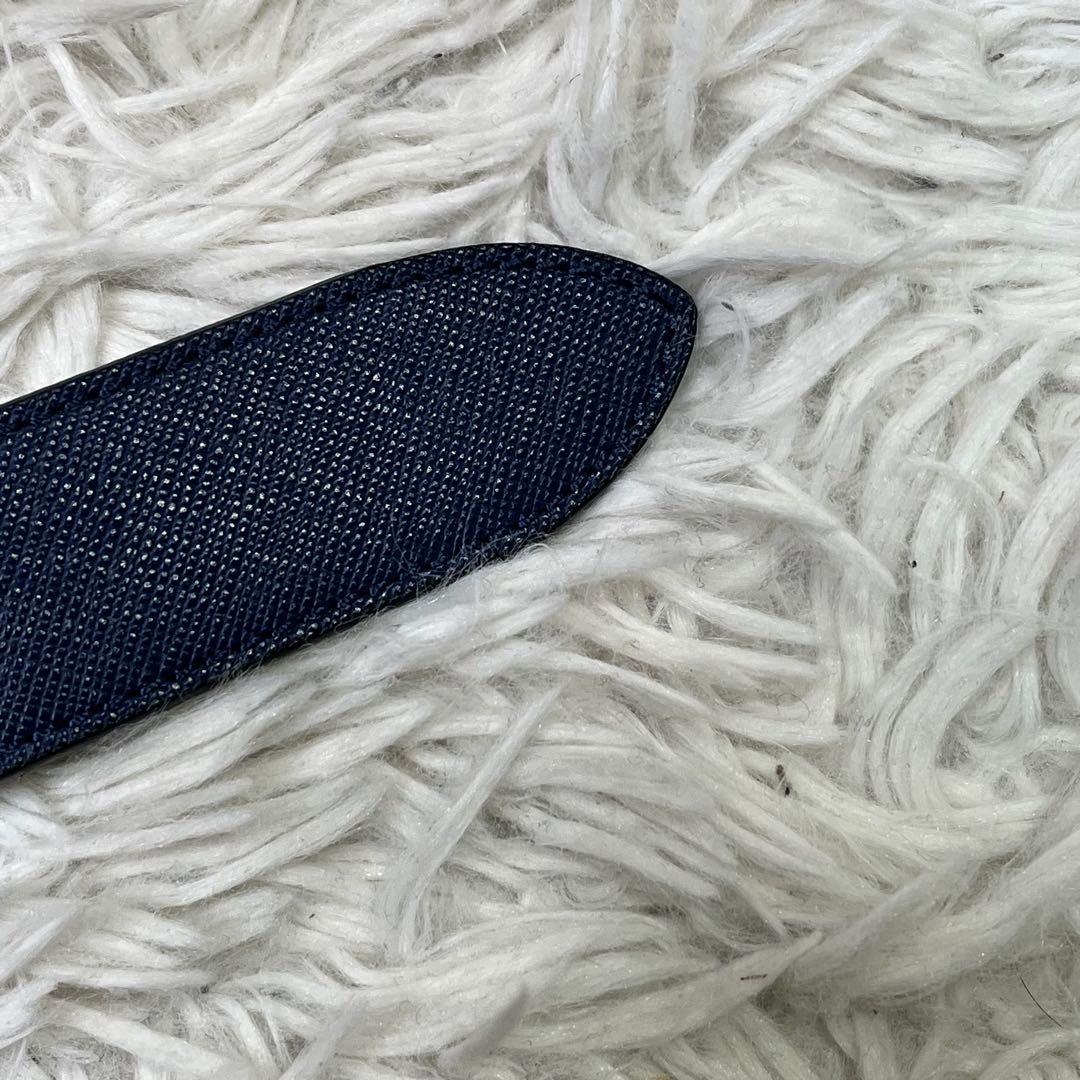 美品✨ヴィヴィアンウエストウッド　オーブロゴ　ベルト　レザー　ネイビー