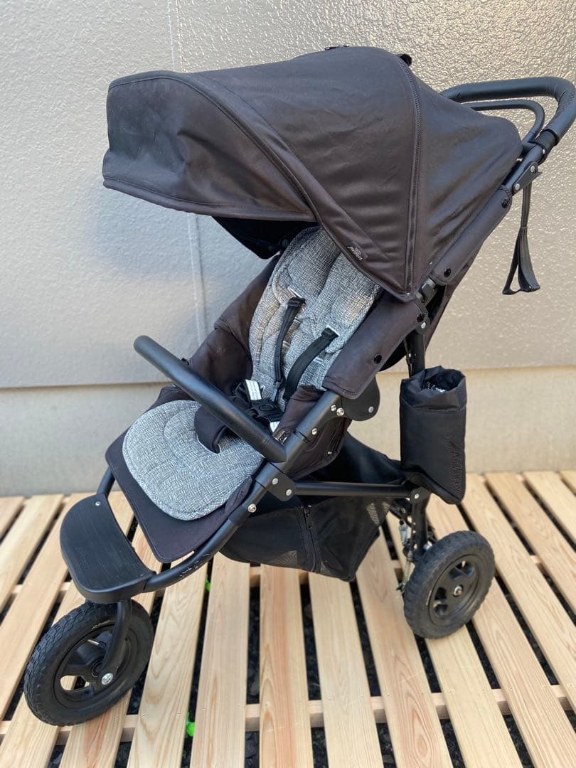 【美品】エアバギー　ココプレミア　フロムバース　アースブラック　レインカバー付