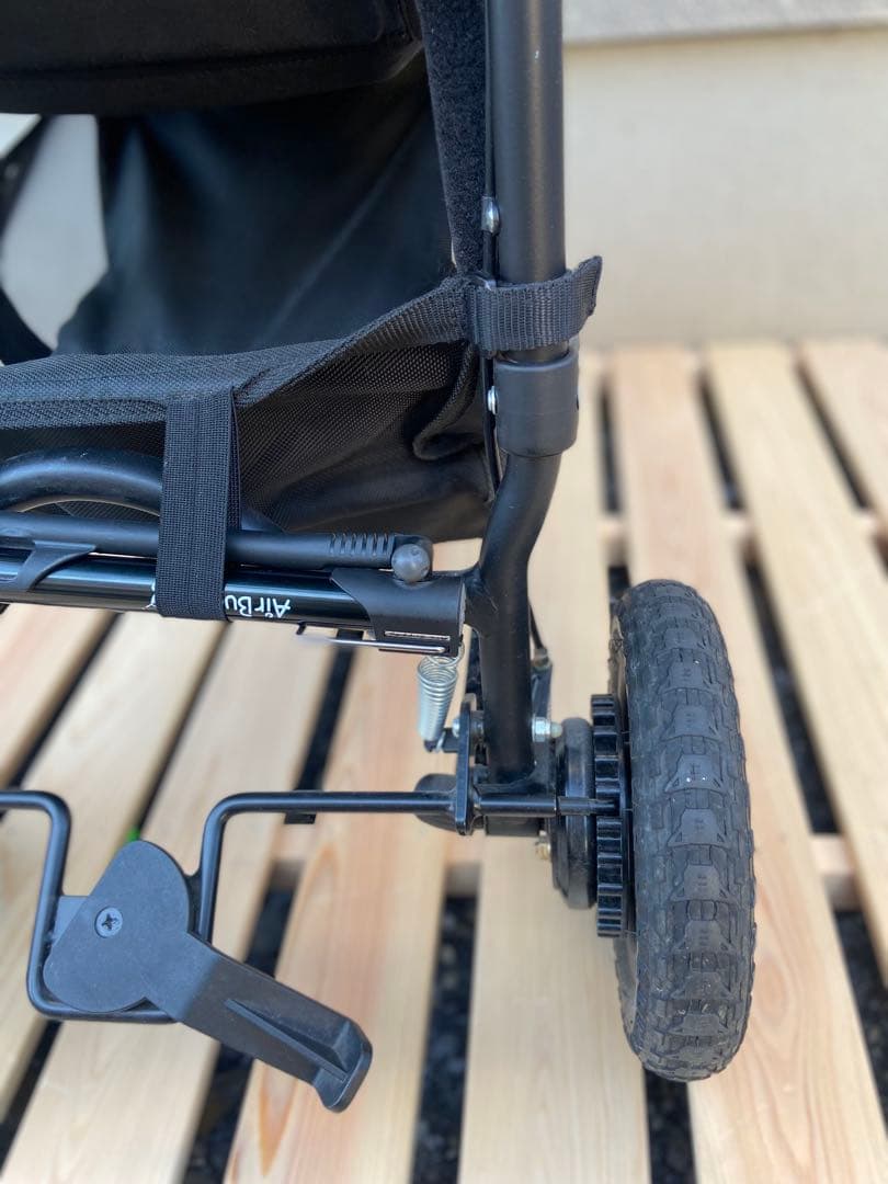 【美品】エアバギー　ココプレミア　フロムバース　アースブラック　レインカバー付