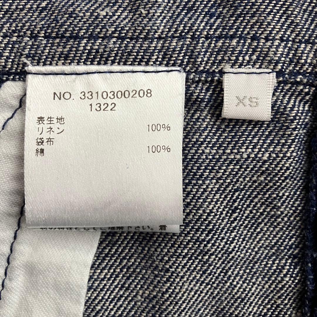 美品✨RHC ロンハーマン リネン サロペット インディゴ　オーバーオール　XS