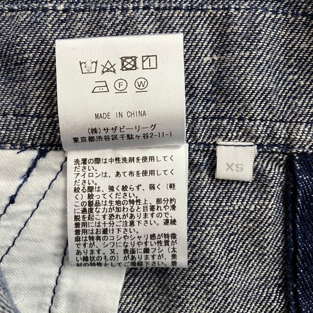 美品✨RHC ロンハーマン リネン サロペット インディゴ　オーバーオール　XS