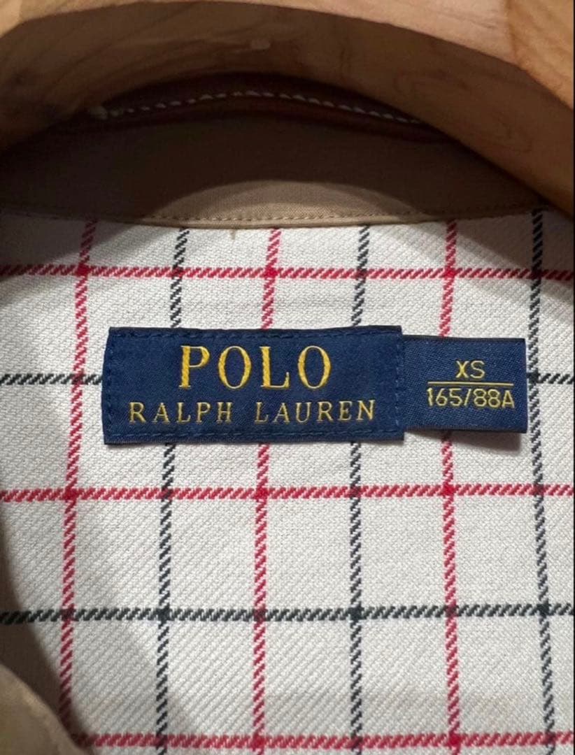 POLO RALPH LAUREN XS ゴム引きステンカラーコート ラルフ