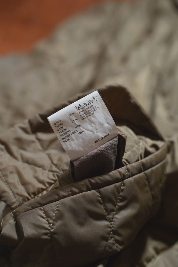 kolor アルパカ　シャギーコート　リバーシブル