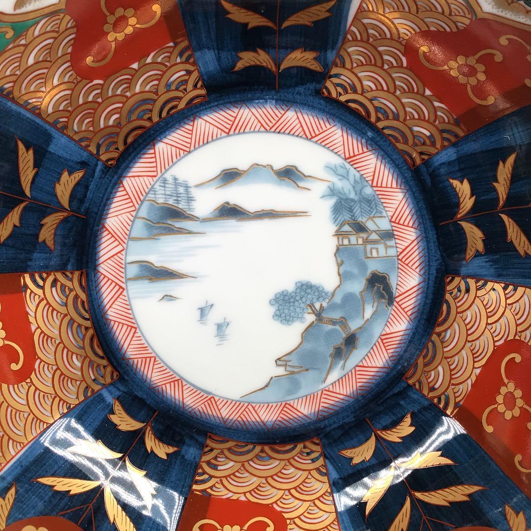 『スタうー特価』　青藍　古伊万里　金蘭手　金彩　大鉢