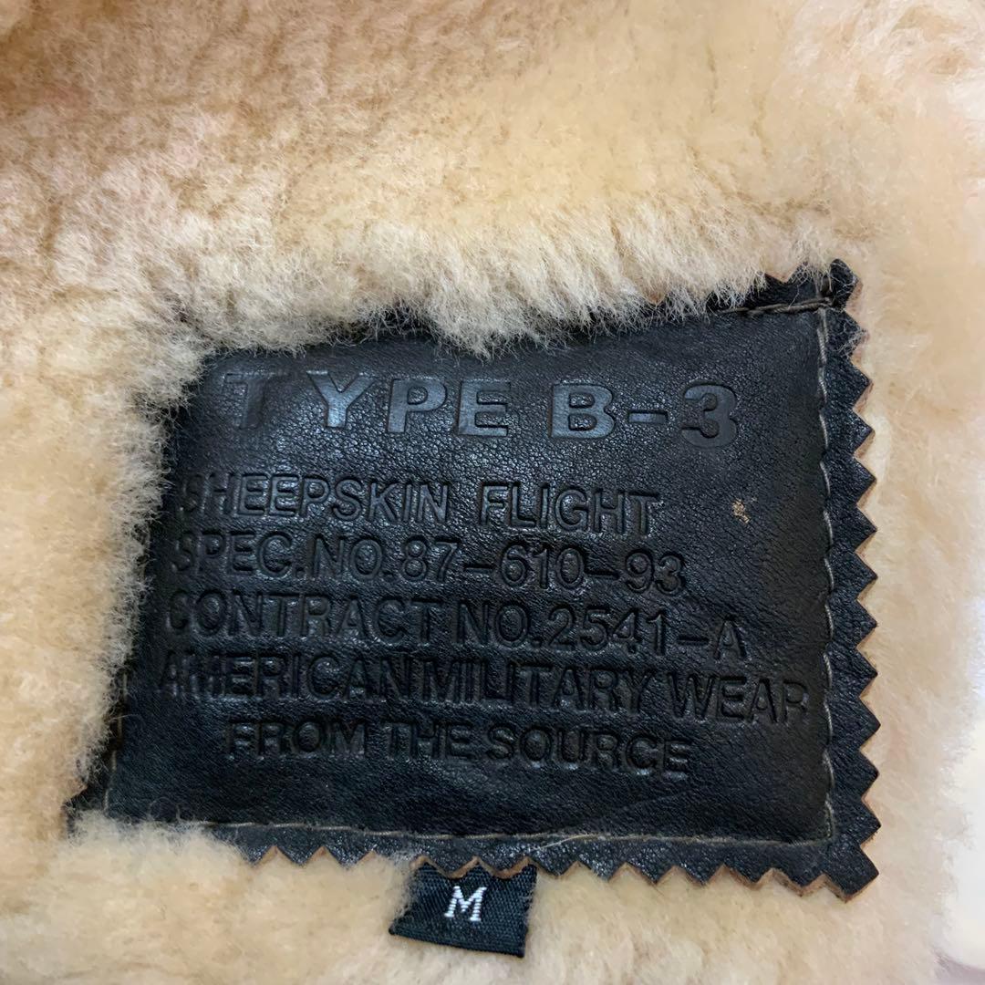 A/W シープスキン フライトジャケット TYPE B-3 M