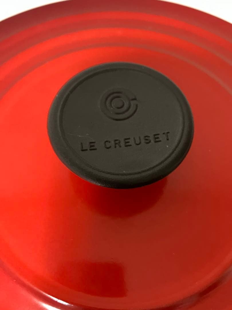 LE CREUSET ル・クルーゼ ココットロンド チェリーレッド 両手鍋18㎝