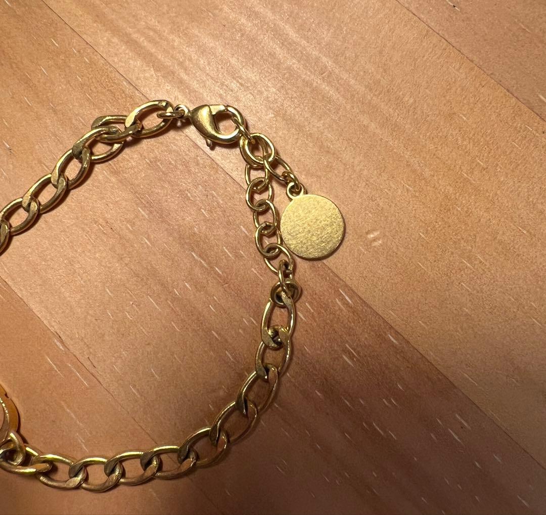Dior ゴールドチェーンブレスレット