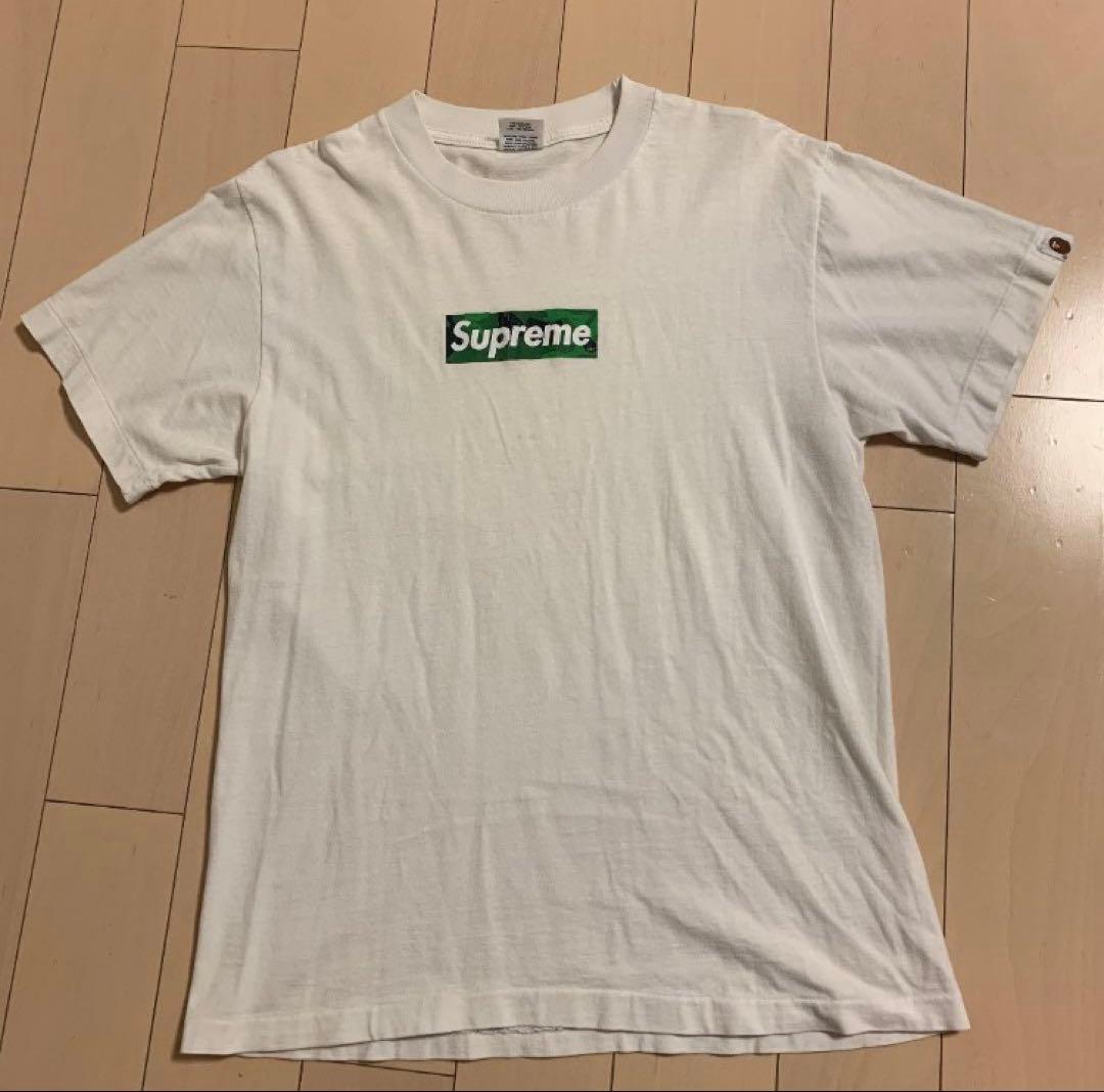 希少 APE × Supreme Box Logo Tシャツ