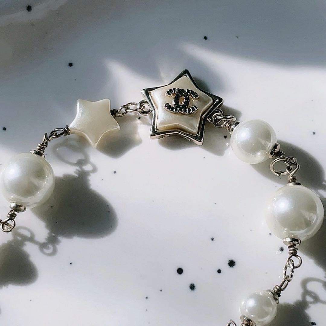 CHANELロゴ 星モチーフ　ブレスレット　ココマーク used vintage