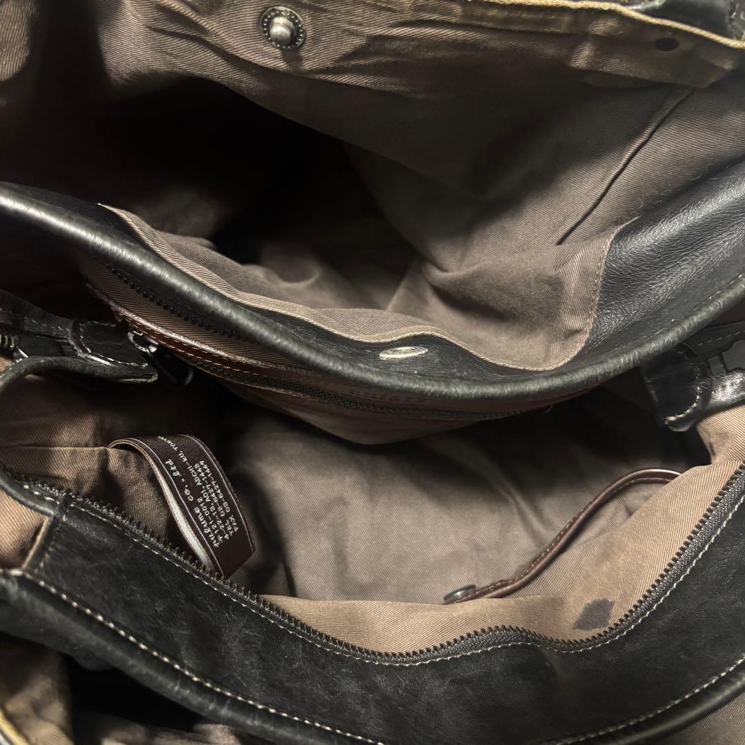 【希少】アニアリ　トートバッグ　ビジネスバッグ　レザー　ブラック　大容量