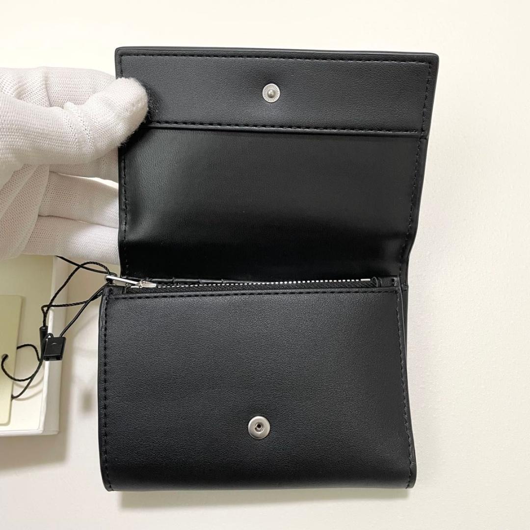 カルバンクライン 財布 ウォレット 三つ折り エンボスロゴ CK 黒 ラスト1個