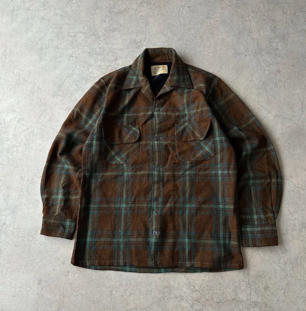 70's TOWNCRAFT タウンクラフト 開襟シャツ