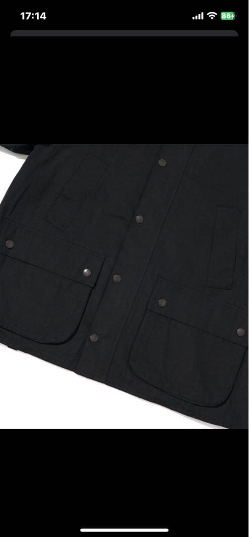 早い者勝ちです！専用無し。Barbour ブラック42