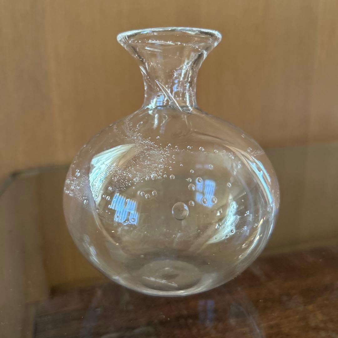 新品◆103荒川尚也　そばちょこ&型徳利　ガラスボウルL アワガラス4点セット