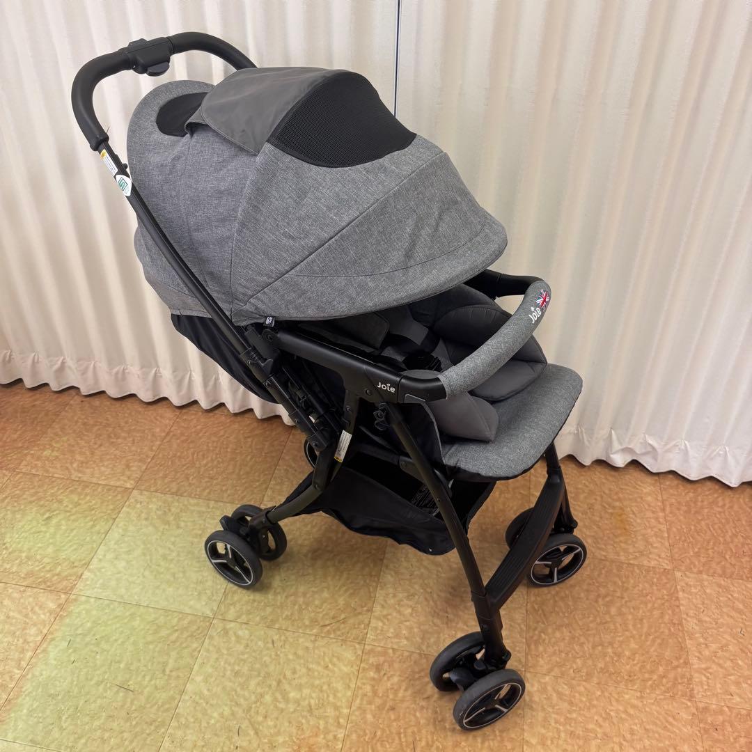 クリーニング済　☆美品☆　ジョイー　スマバギ　両対面　4輪回転　グレー　革調