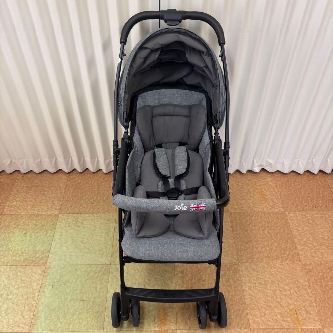 クリーニング済　☆美品☆　ジョイー　スマバギ　両対面　4輪回転　グレー　革調