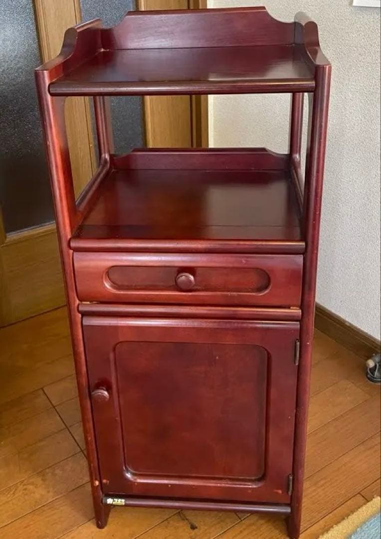 オールドカリモク 電話台 花台 飾り棚 サイドテーブル