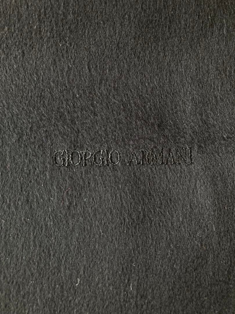 ジョルジオ アルマーニ GIORGIO ARMANI マフラー カシミヤ 黒