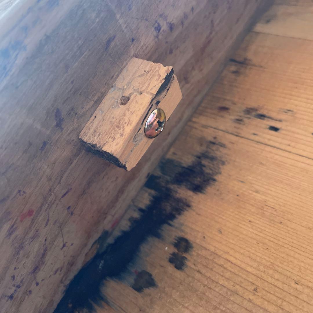 文机　テーブル　古道具　昭和　小引き出し　 TV台　アンティーク