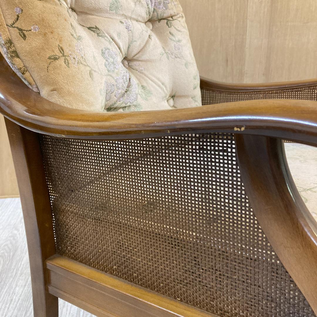 【カリモク】オールド　コロニアル アームチェア　1人掛けソファ 椅子 ②