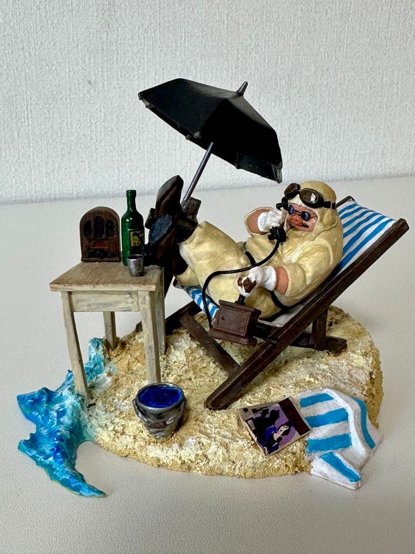 FineMolds 海洋堂　紅の豚　アジトのポルコ塗装完成品