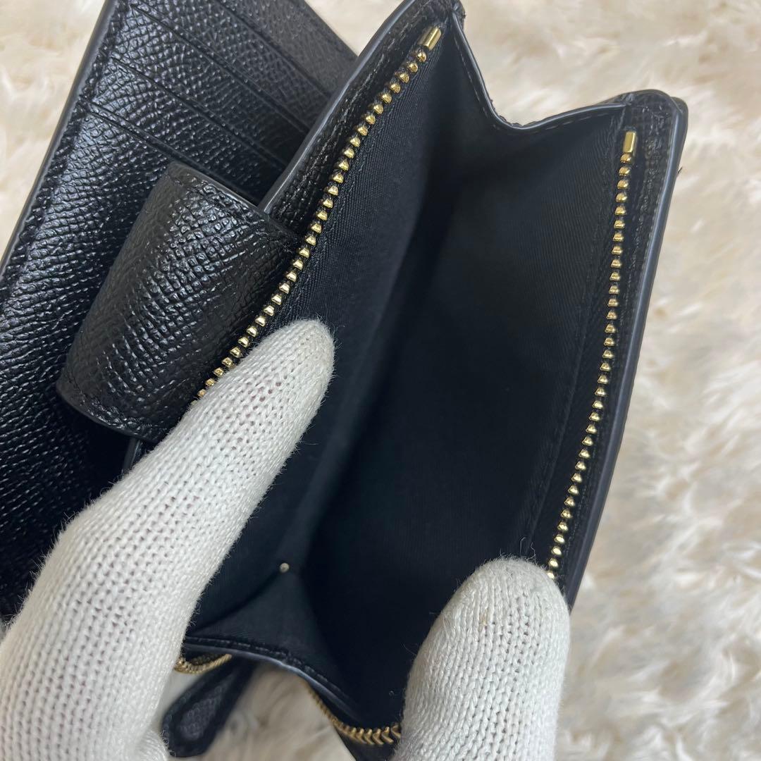 【未使用級】コーチ　COACH 二つ折り財布　レザー　スモール　ウォレット