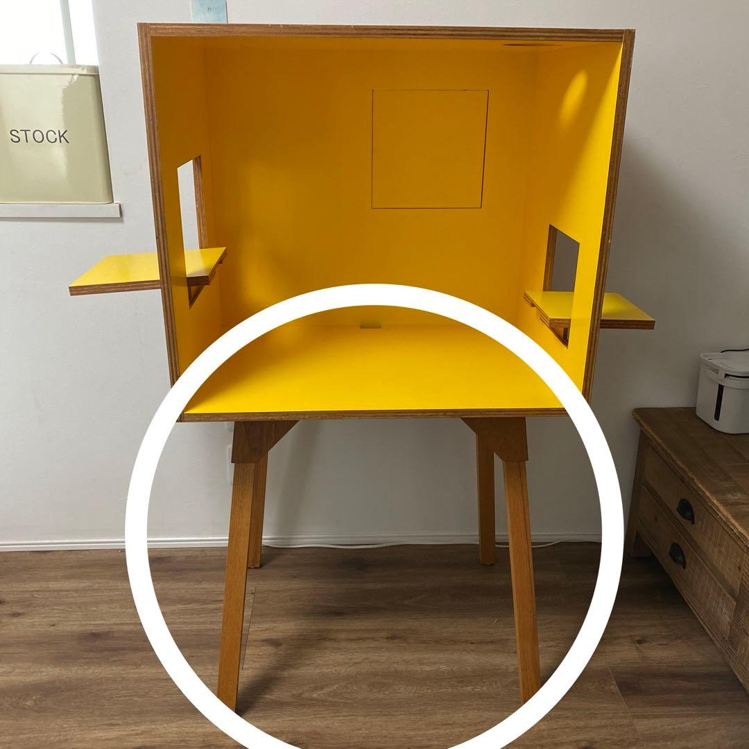 脚のみ　コロロデスク　伊千呂　イエロー　学習机