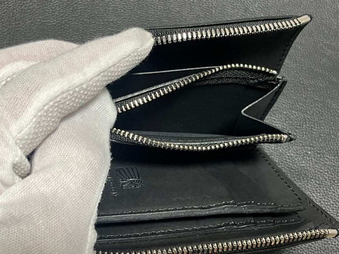 【N】REDMOON レッドムーン　ミドルウォレットL字　牛革