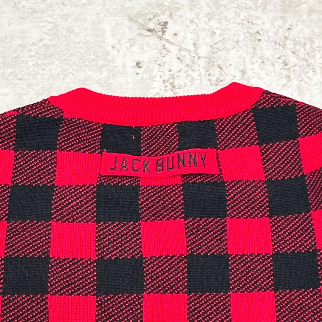 JACK BUNNY!!人気カラー チェック柄 ニット セットアップ M