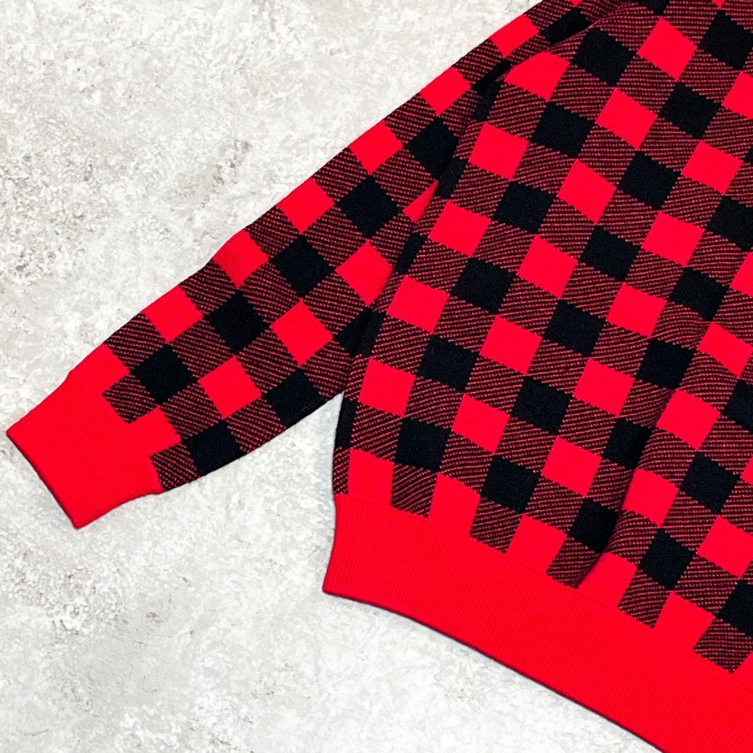 JACK BUNNY!!人気カラー チェック柄 ニット セットアップ M