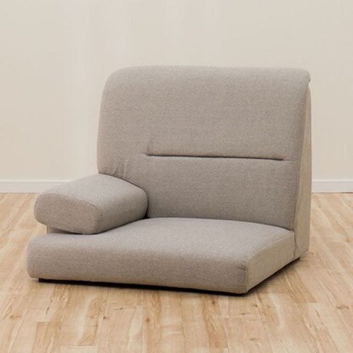 ニトリ　左肘1人用ローソファ(Nゲート ファブリックBE)