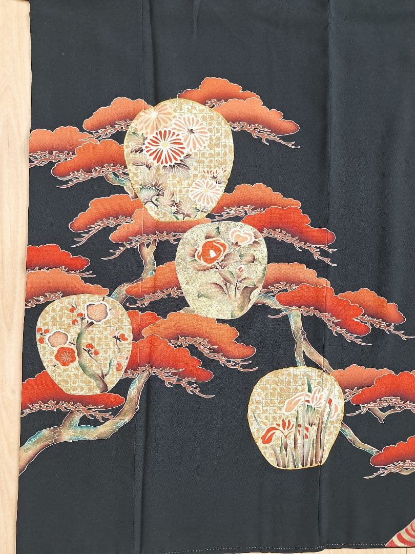 着物リメイクワンピース3645