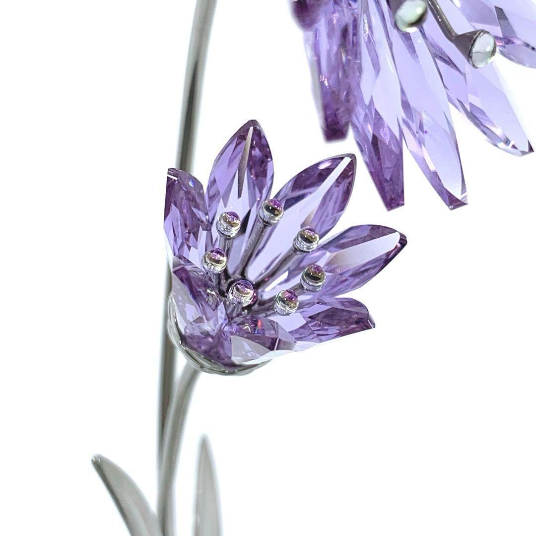 SWAROVSKI スワロフスキー ドリナ バイオレット フラワー オブジェ