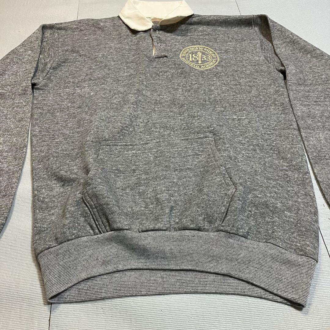 COLLEGE HOUSE USA製 70s〜80s ポケット付き ラガーシャツ