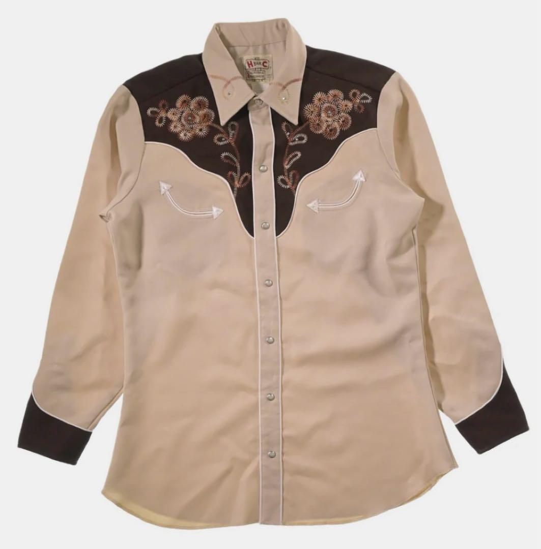 HbarC エイチバーシー 70'sウエスタンシャツ
