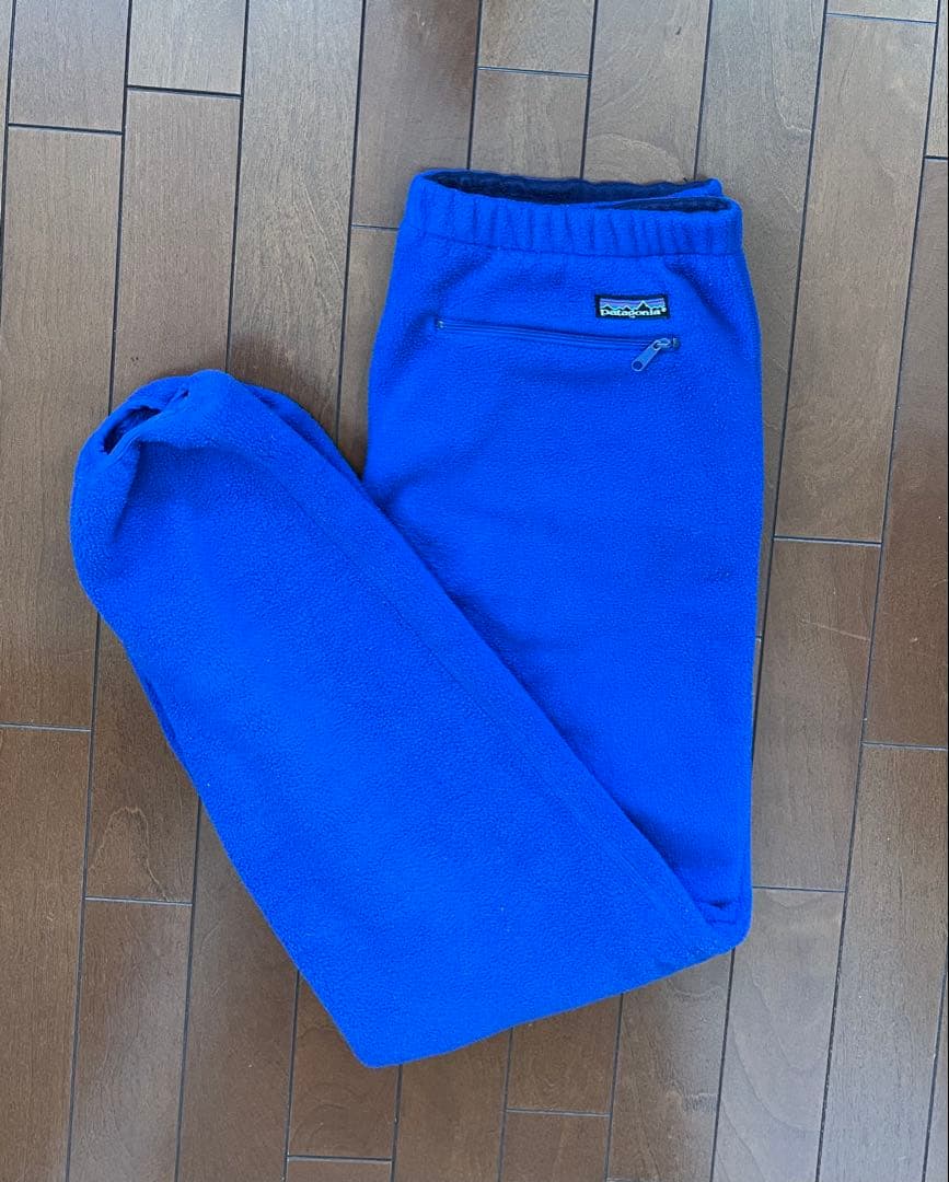 USA製 90's patagonia フリースパンツ ブルー L
