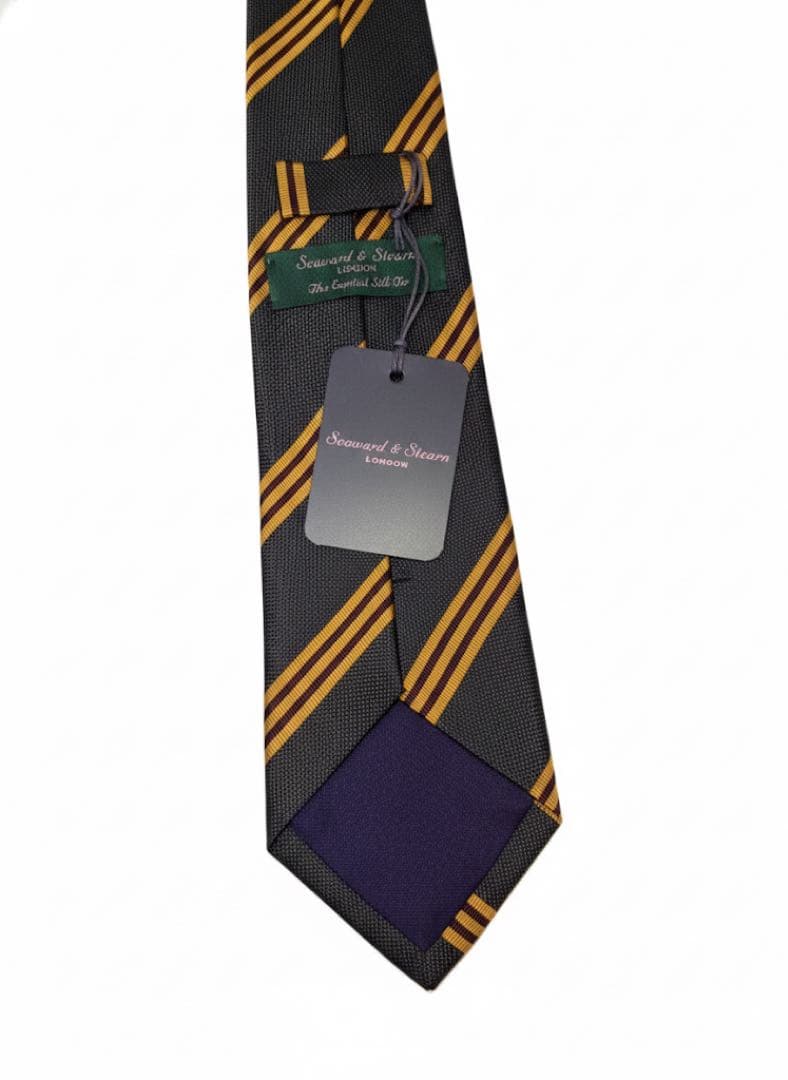 未使用品Seaward & Stearn ストライプネクタイ
