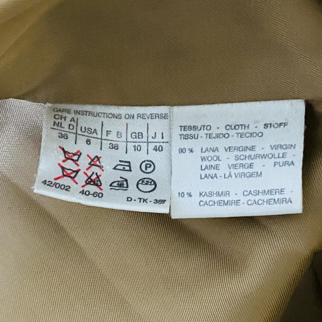 マックスマーラ　MAXMARA カシミヤ 白タグ アイコンデザイン ロングコート