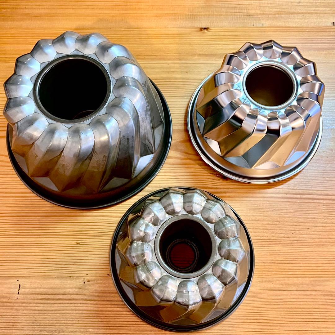 クグロフ型 3種　JHBS メッシュ ラウンドパン型　タルト型　パウンド型