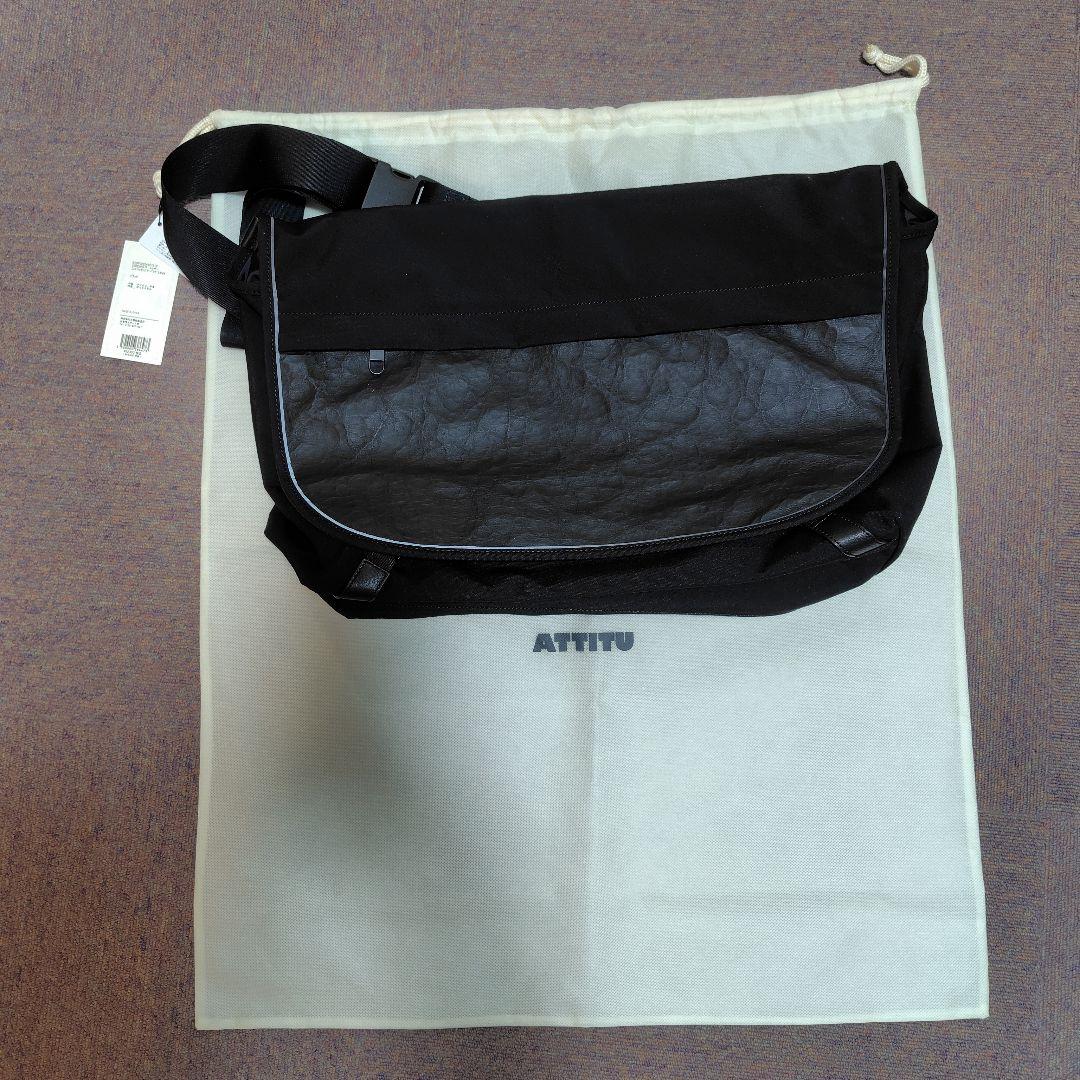 ATTITU CORDURA　レザー コンビ　メッセンジャーバッグ Large