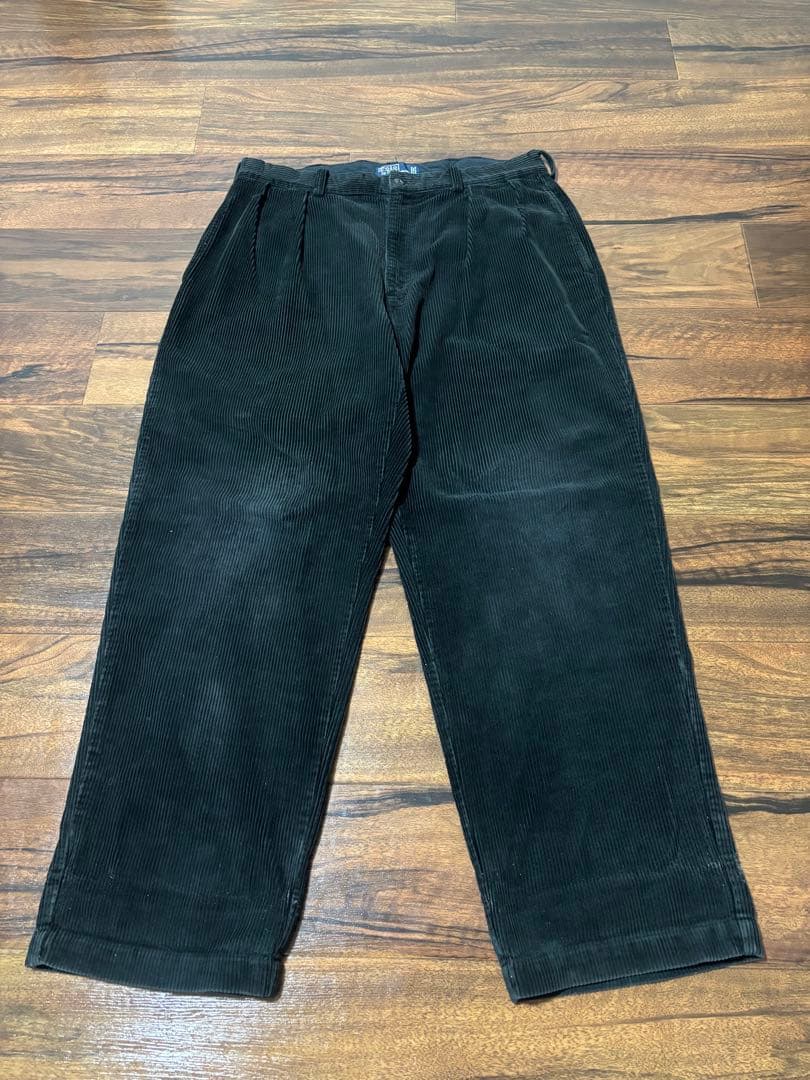 90s Ralph Lauren コーデュロイ パンツ ポロコーズ ブラック