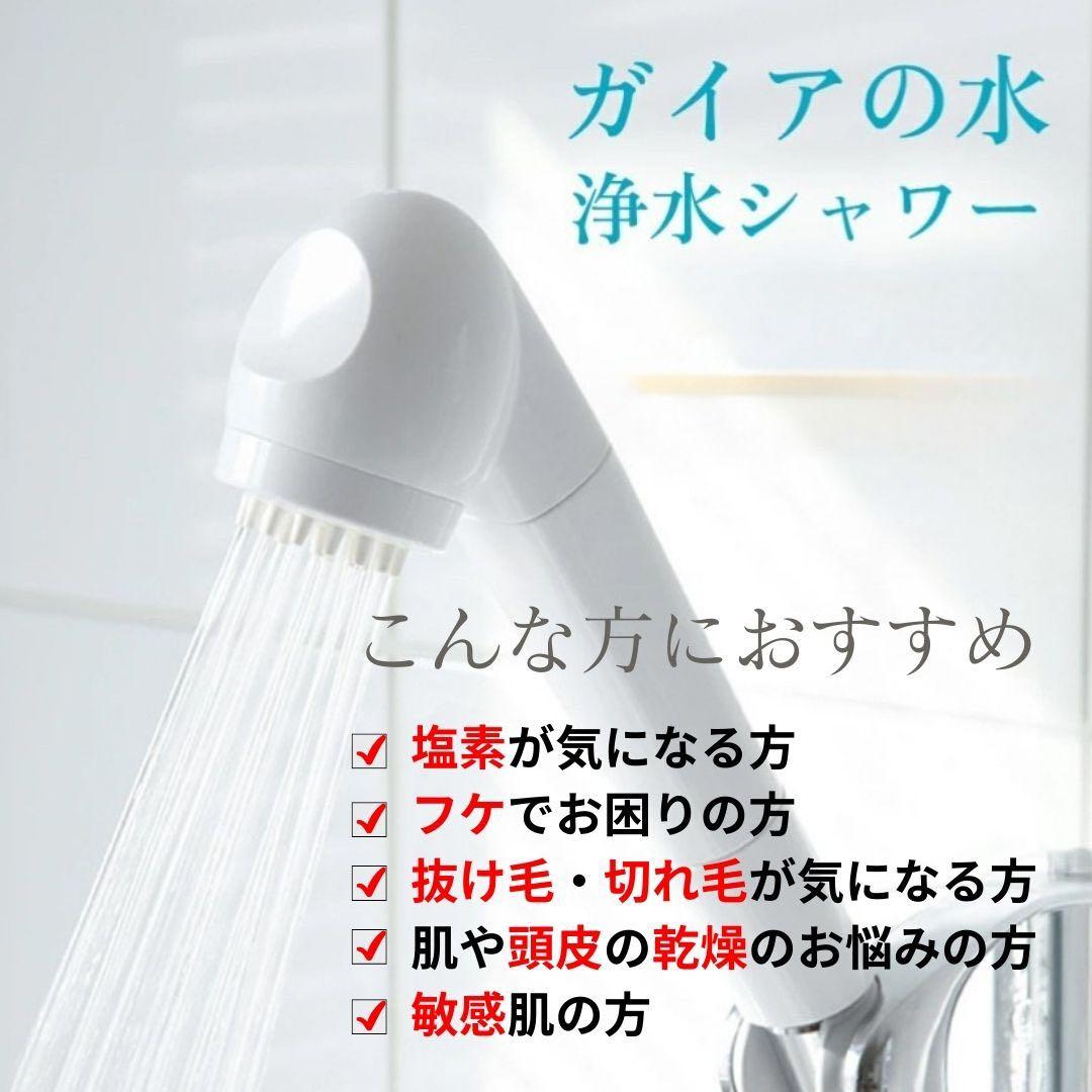 【値引】ガイアの水 浄水シャワー塩素除去で敏感肌さんも安心！お風呂が美活時間！