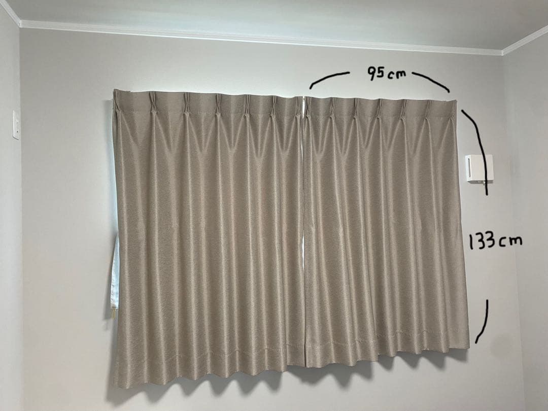 sangetsu カーテン 幅95cm 高さ133cm